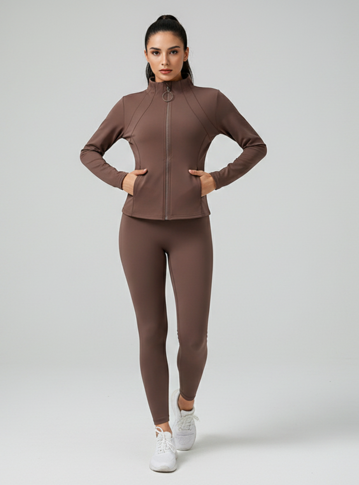 Fitted Zip-Up Performance Jacket