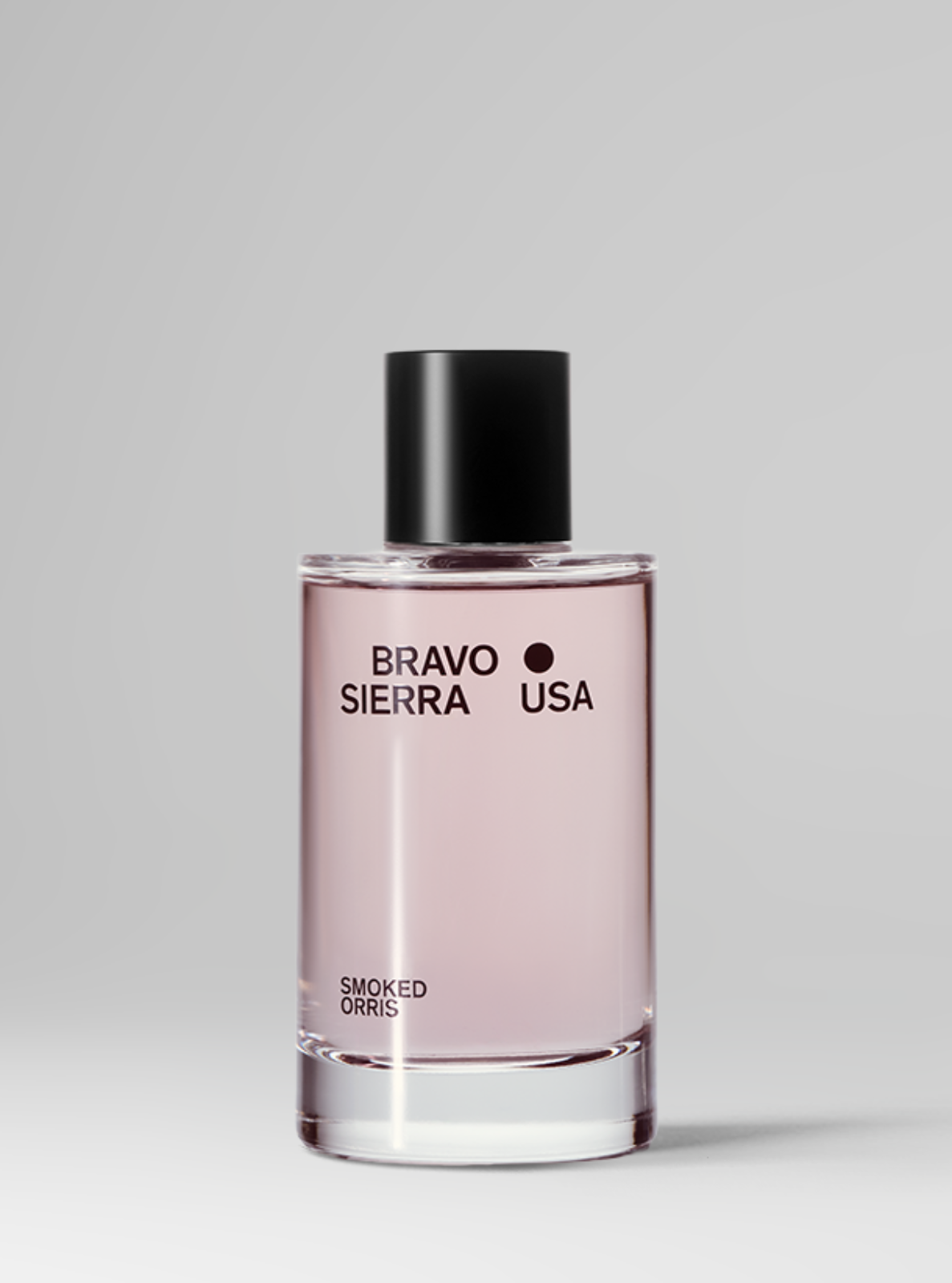 Bottle of Bravo Sierra USA cologne on a light gray background