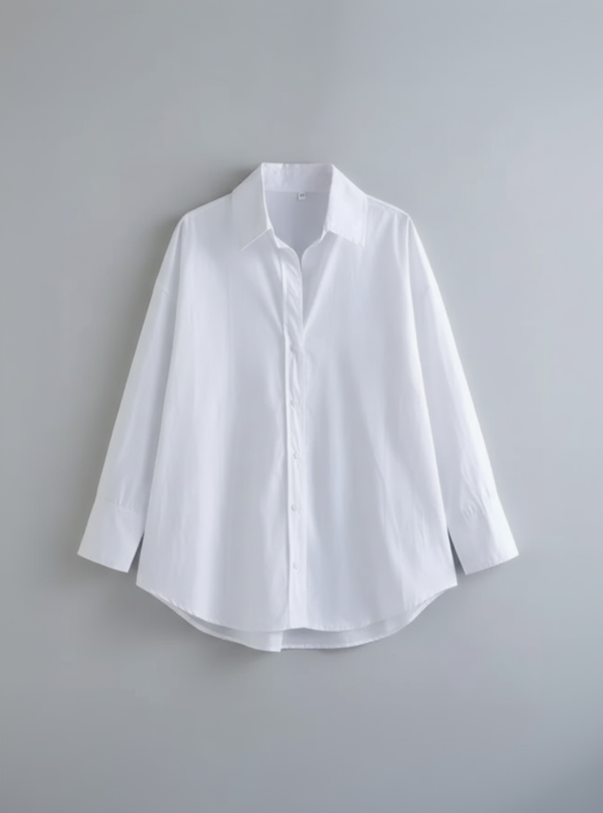 White shirt on a gray background