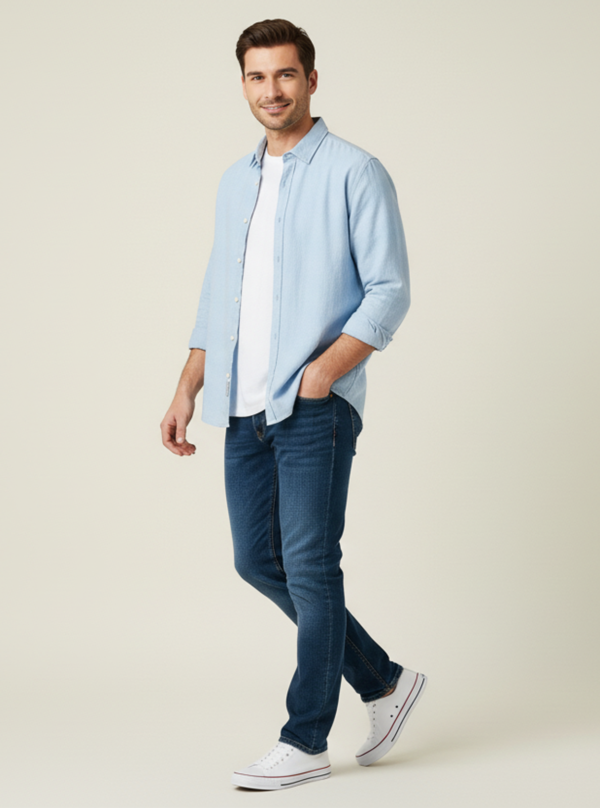 Regular Fit Linen-Blend Shirt