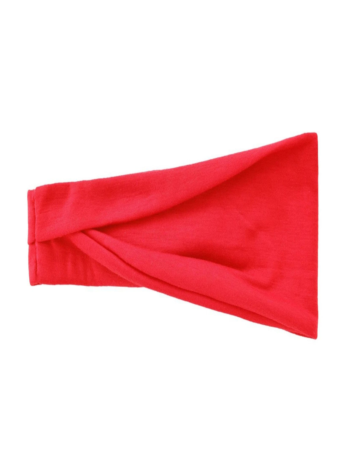 Red headband on a white background