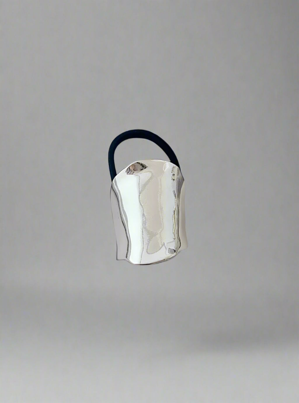 Silver elastic hair accessory