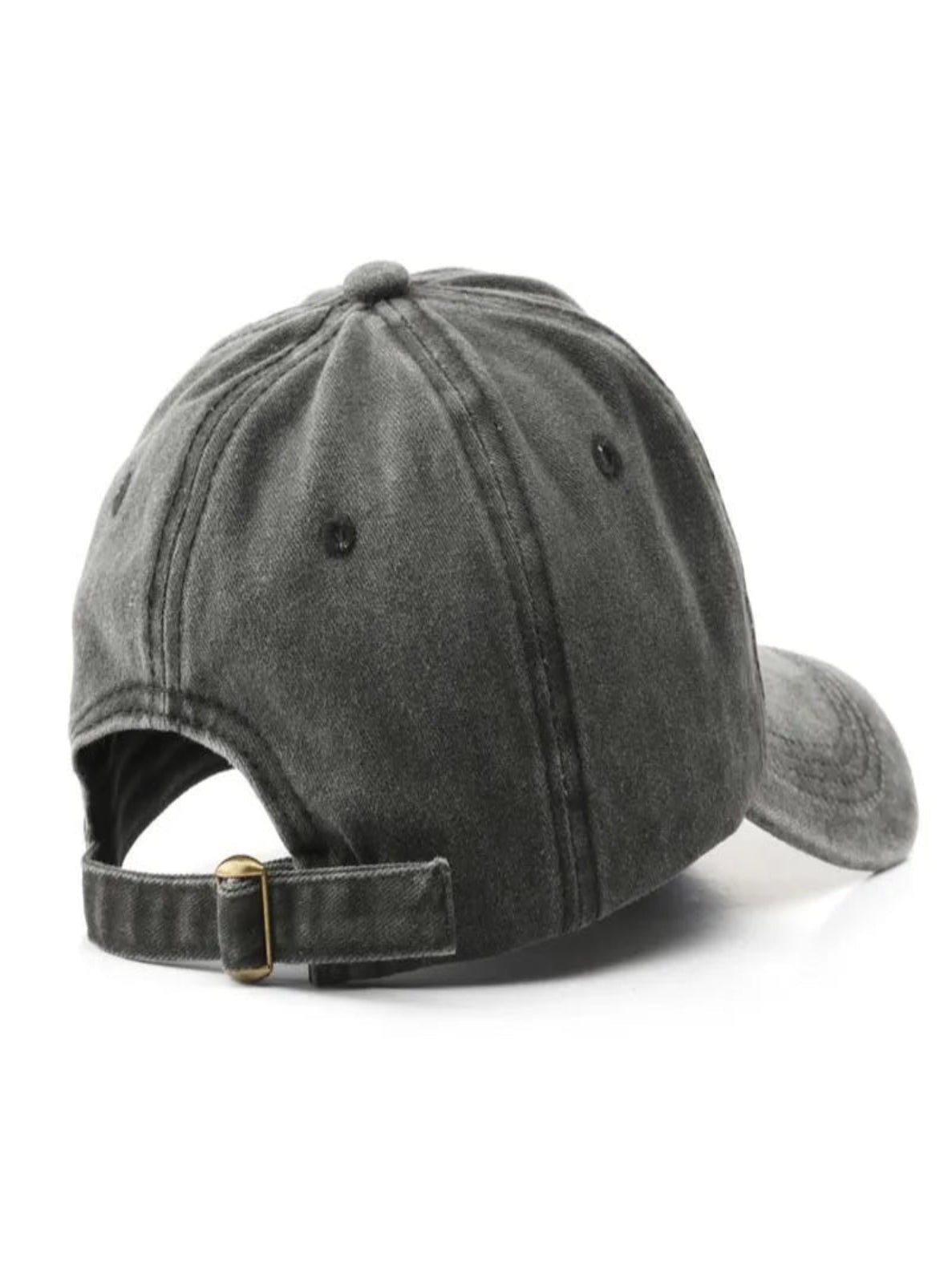 Gray baseball cap on a white background