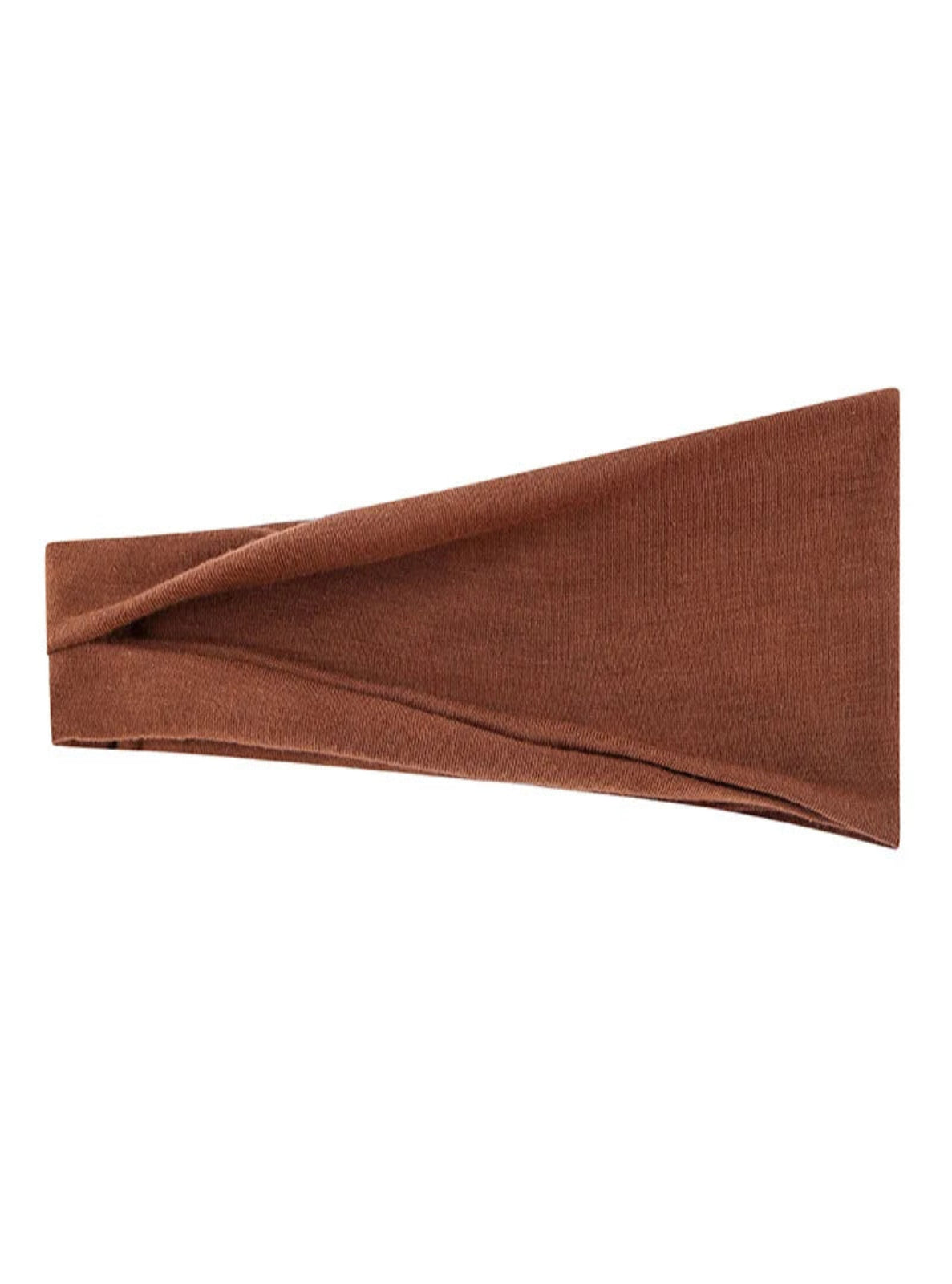 Brown headband on a white background
