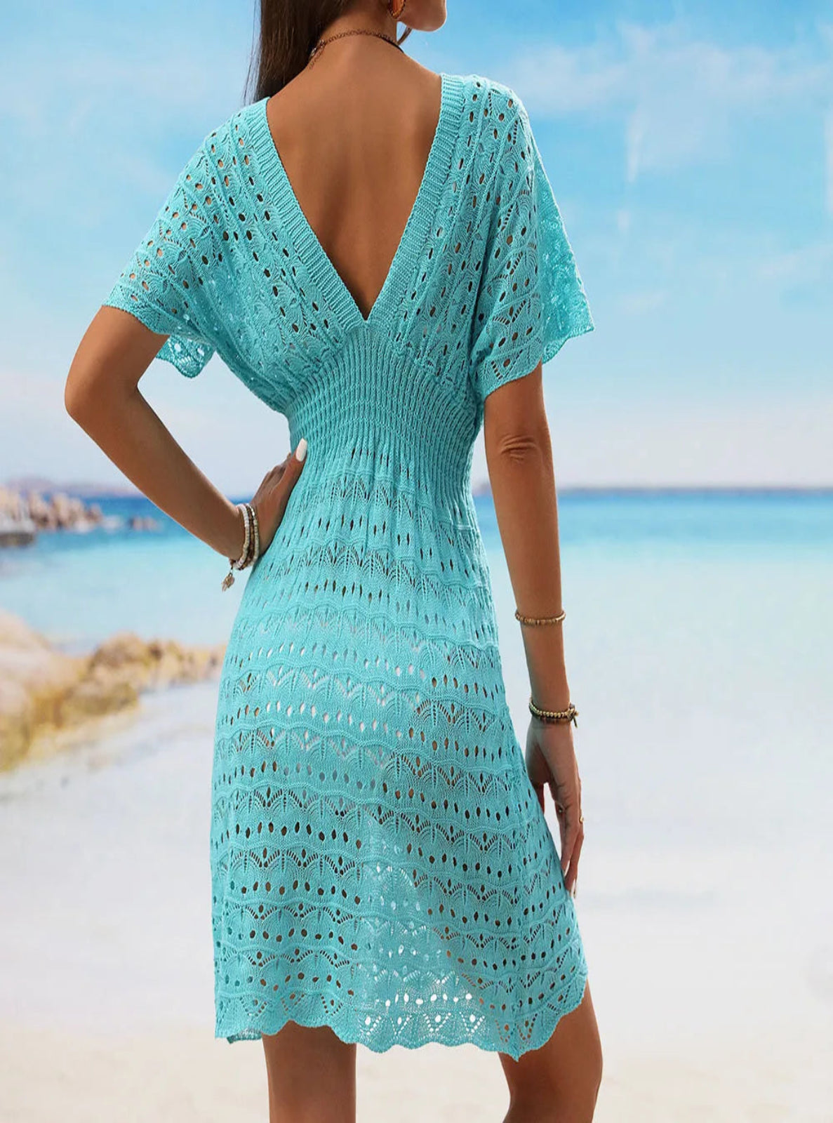 Crochet-look Beach Dress