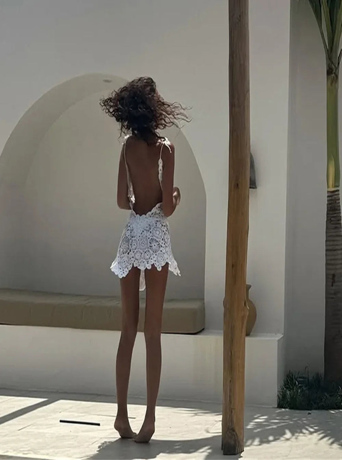 Crochet-Look Dress