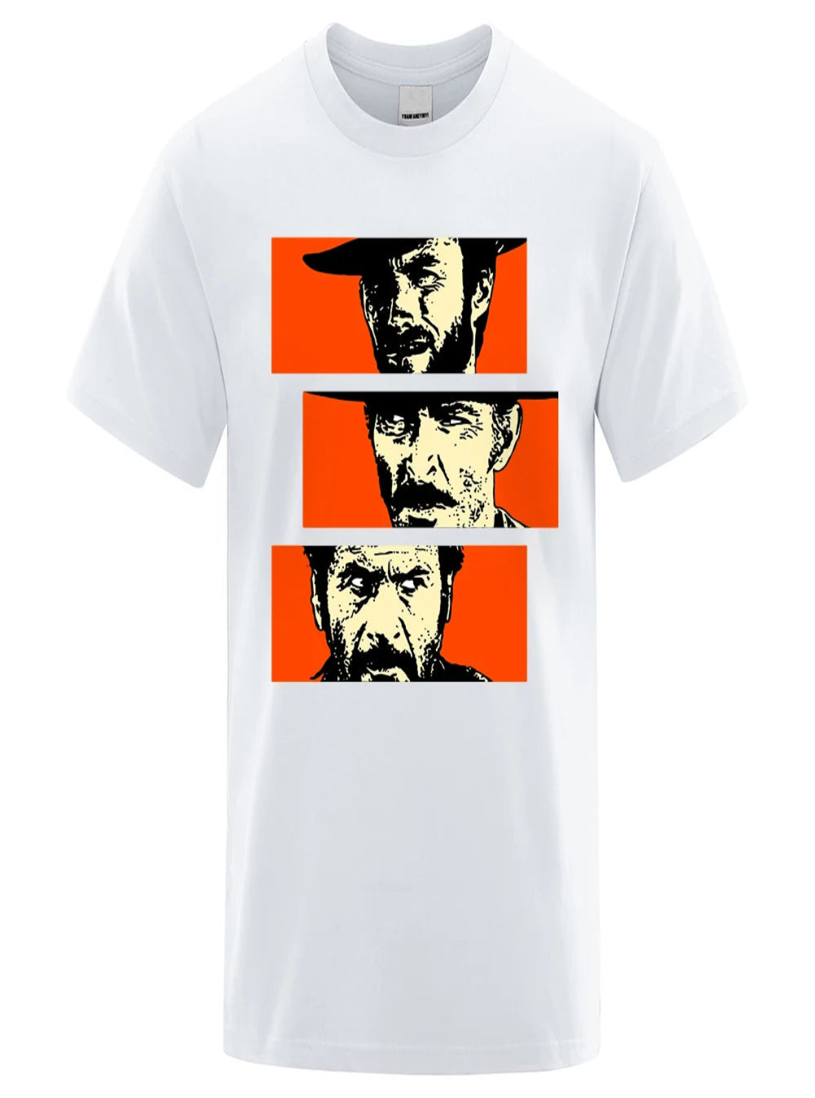 white printed t-shirt