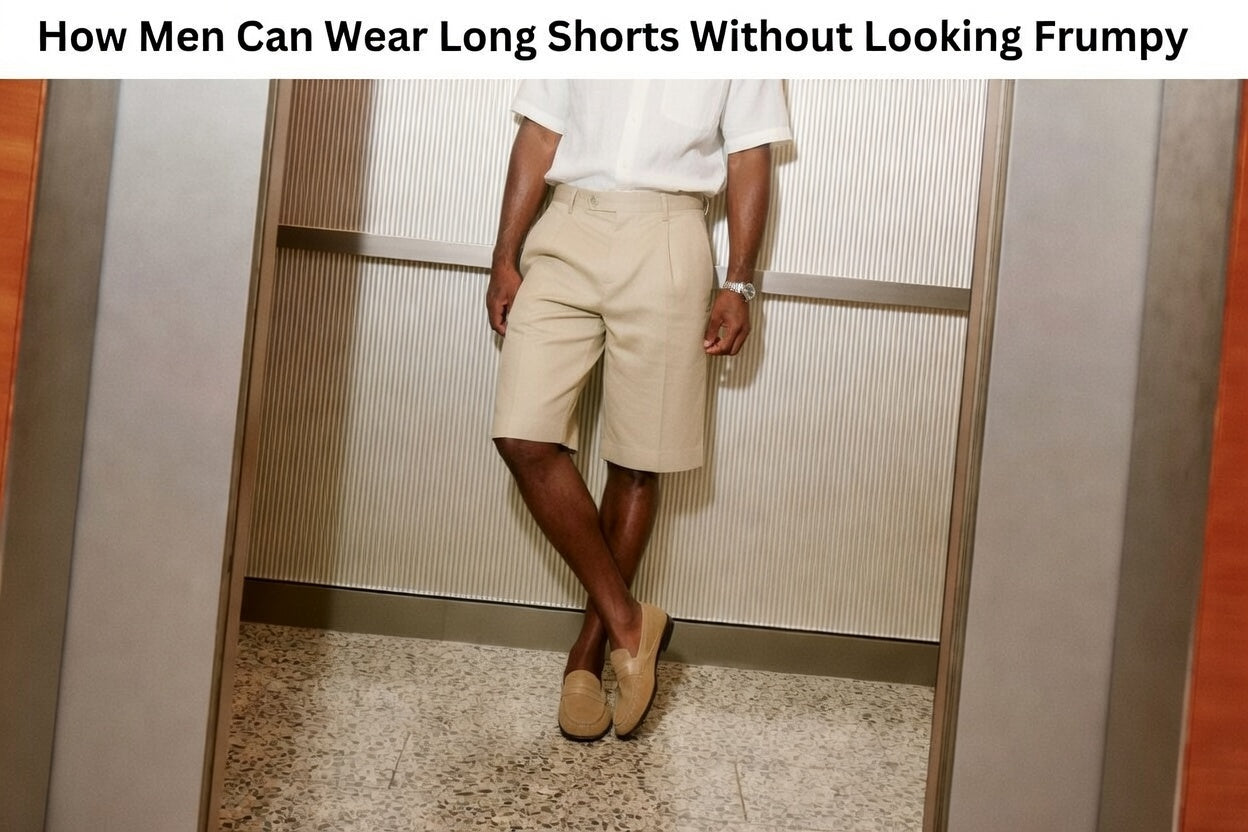 How Men Can Wear Long Shorts Without Looking Frumpy
