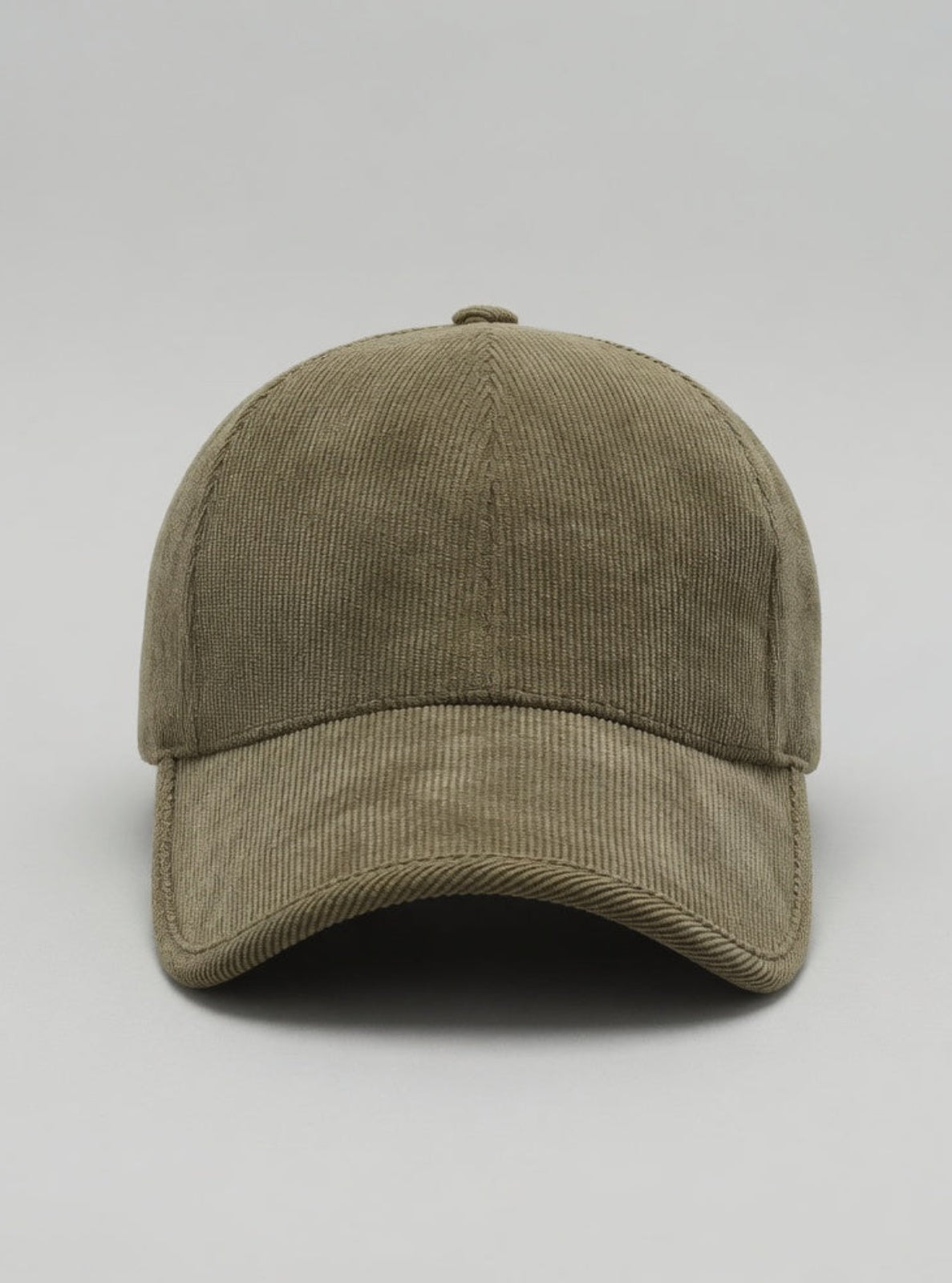 Brown baseball cap on a light gray background