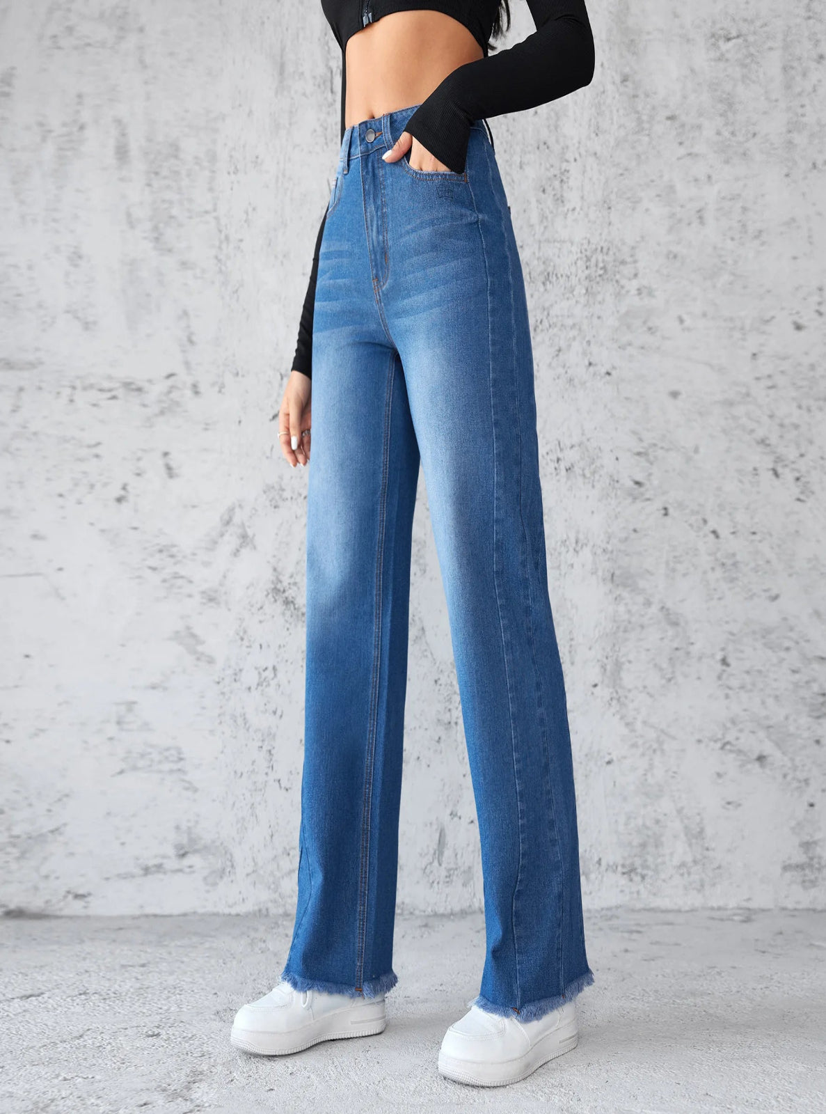 Ultra High Rise Wide Leg Jeans