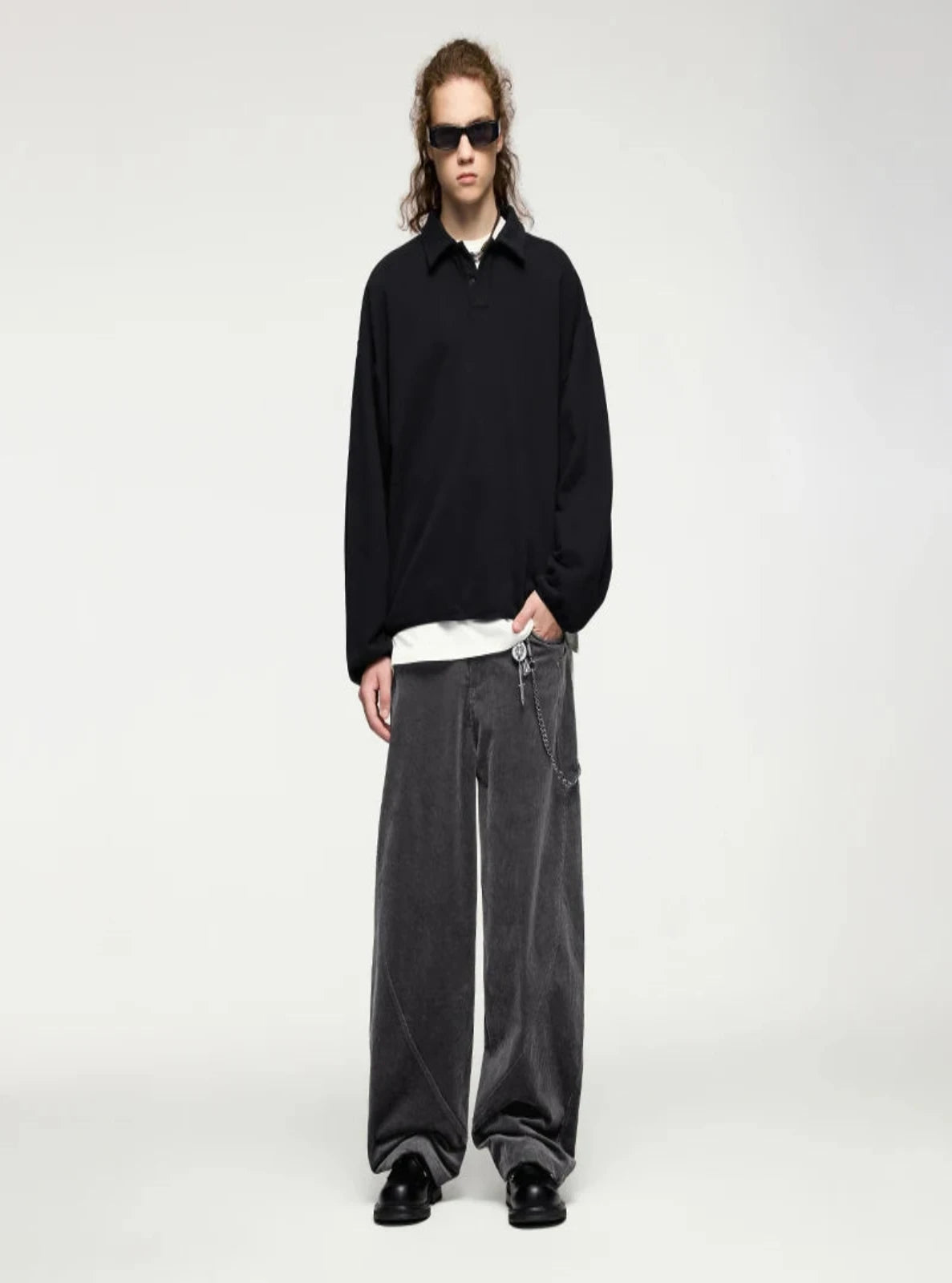 Loose Fit Corduroy Pants