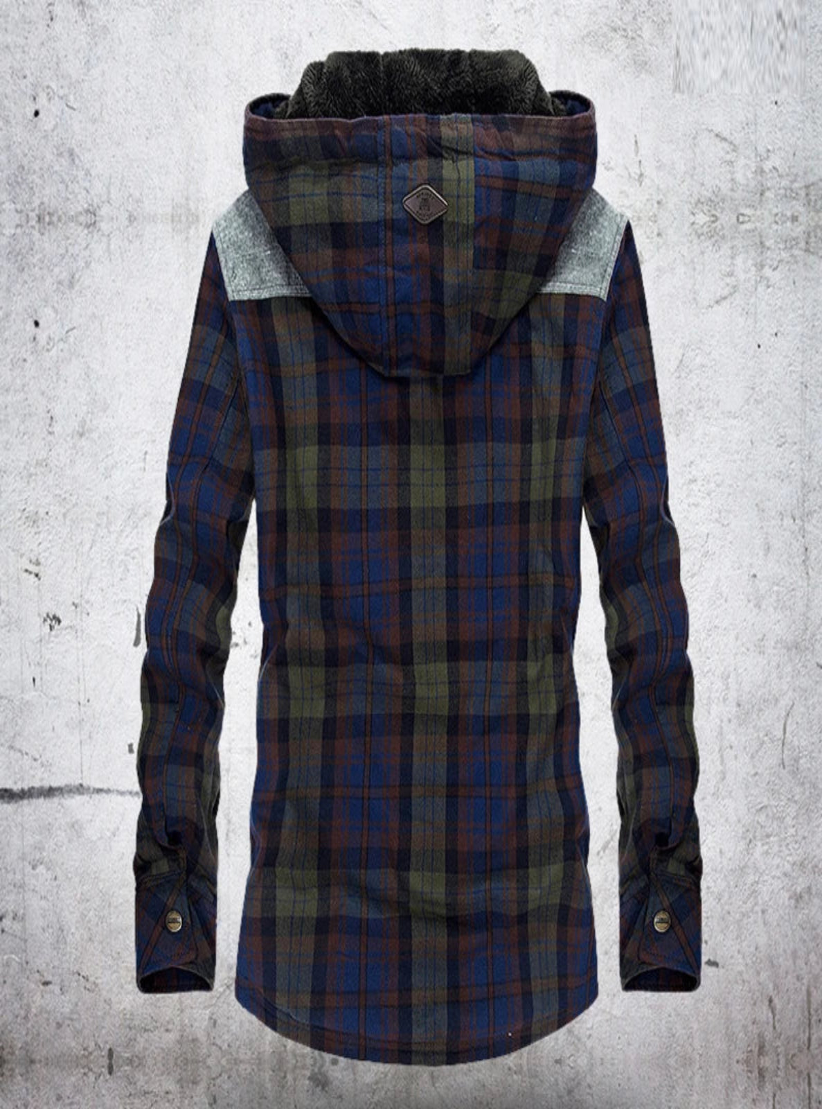 Hooded Plaid Jacket