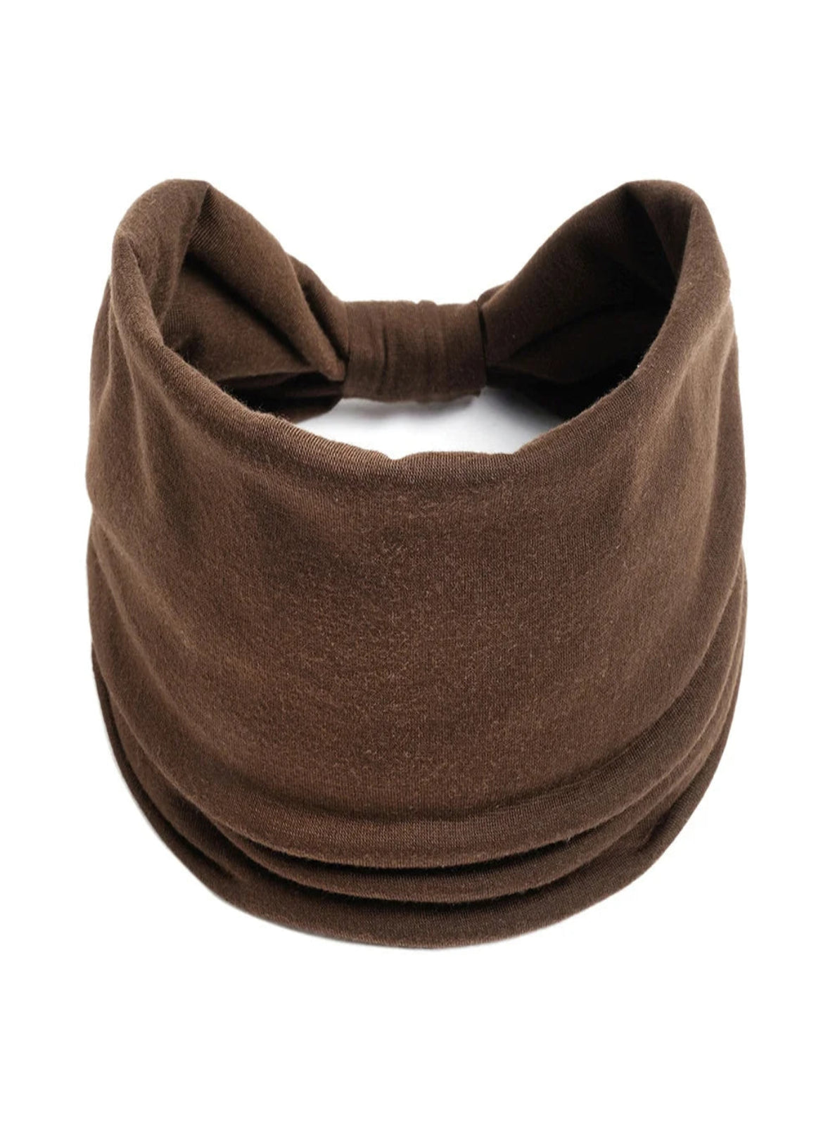 Brown headband on a white background