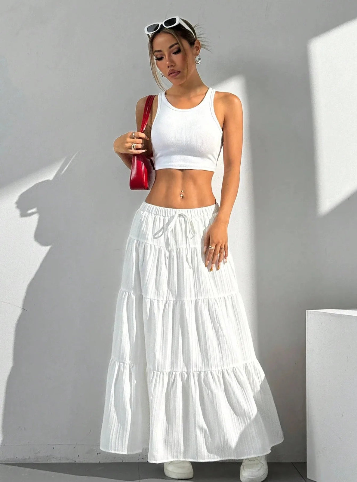 Tiered Maxi Skirt