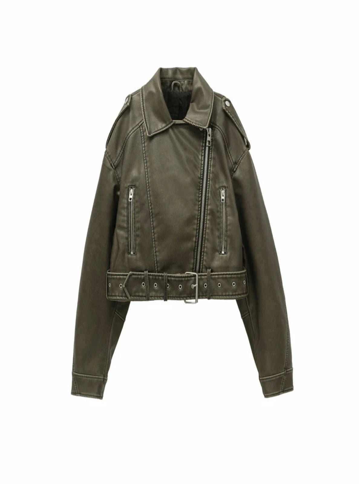 Faux Leather Biker Jacket