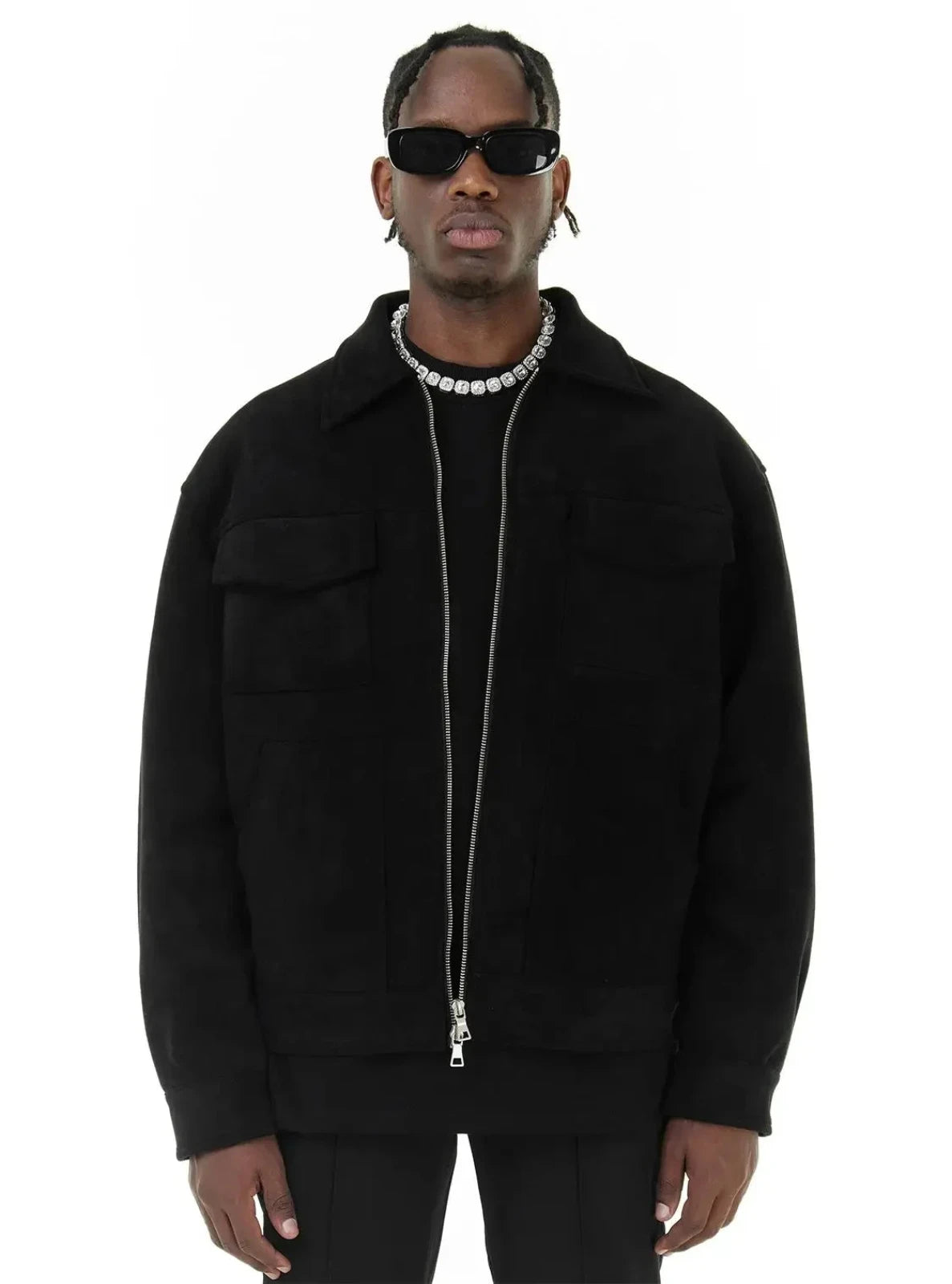 Regular Fit Suede Jacket