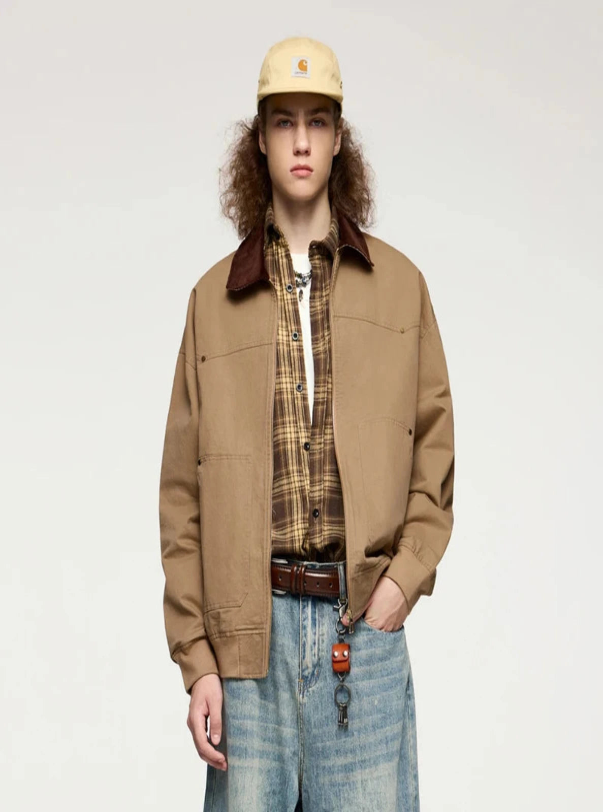 Regular Fit Corduroy Jacket With Collar