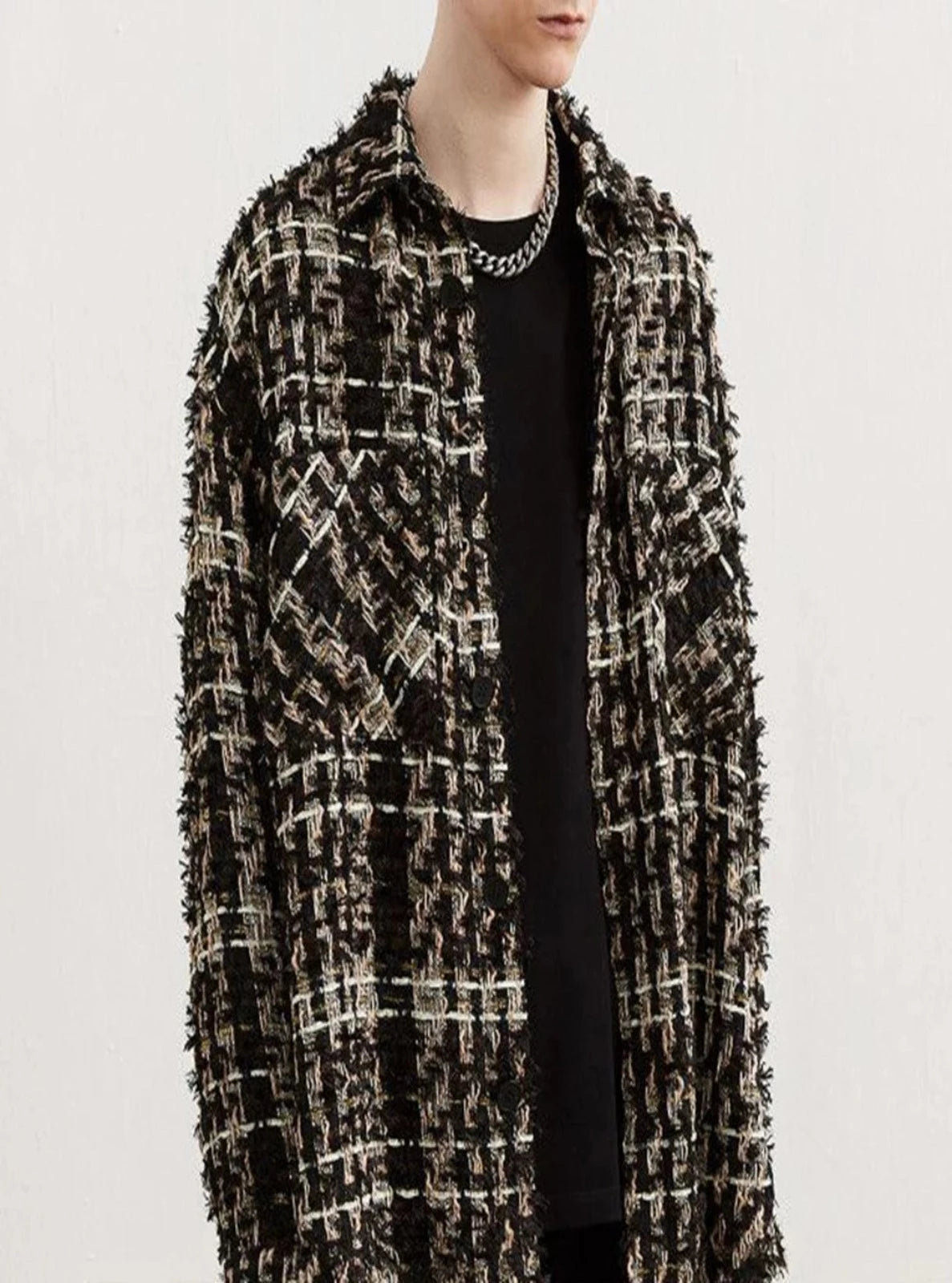 French Gold Thread Tweed Coat