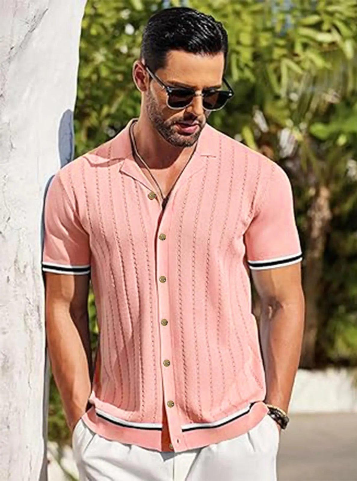 Regular Fit Textured Resort Shirt