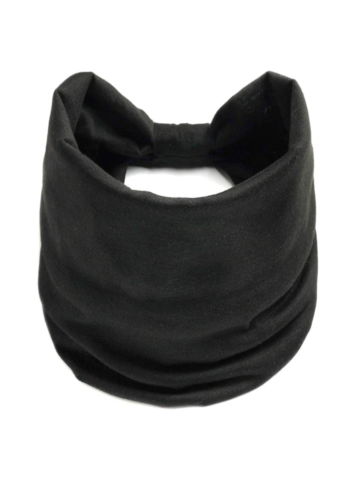 Black hairband on a white background