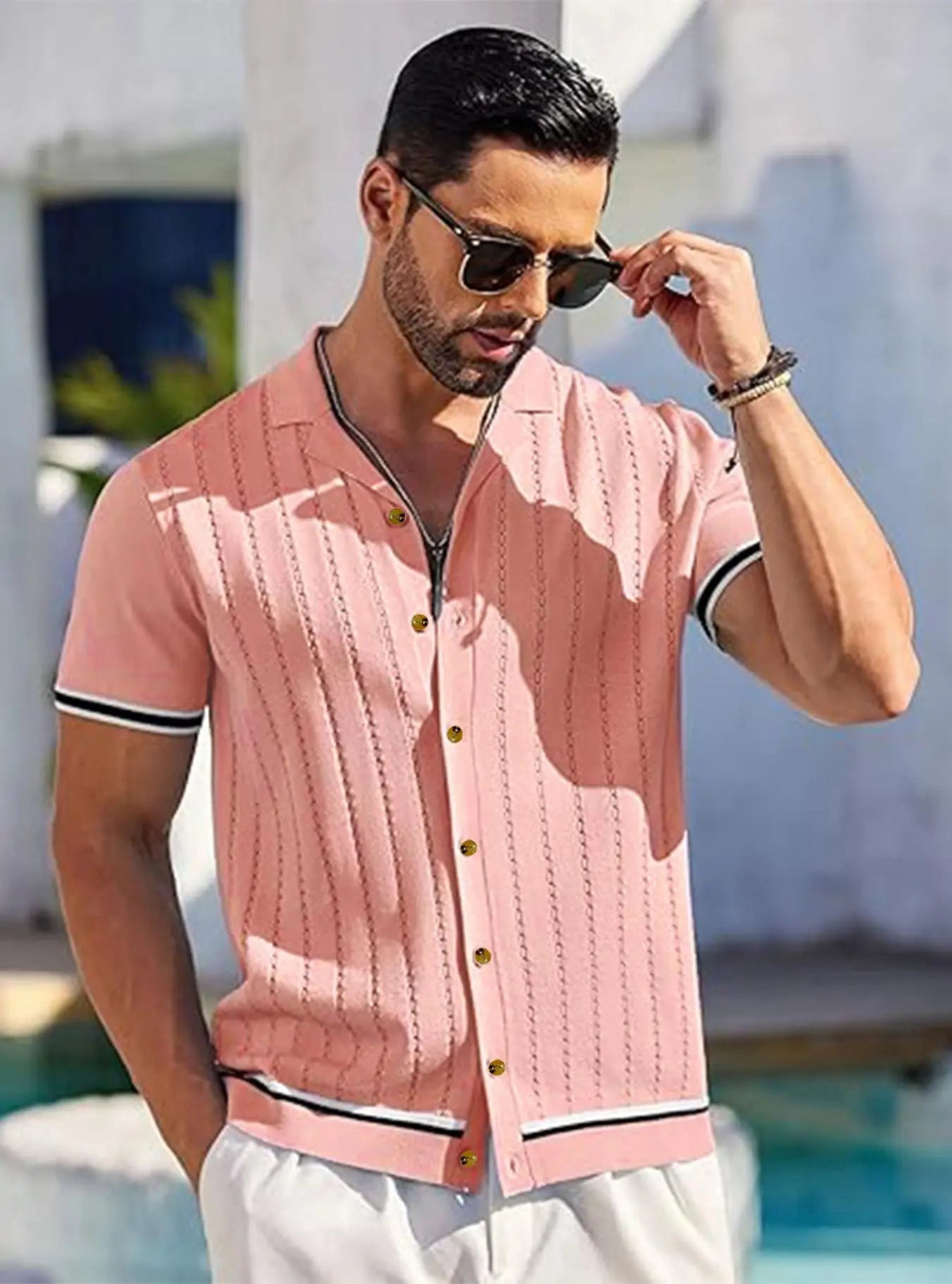 Regular Fit Textured Resort Shirt