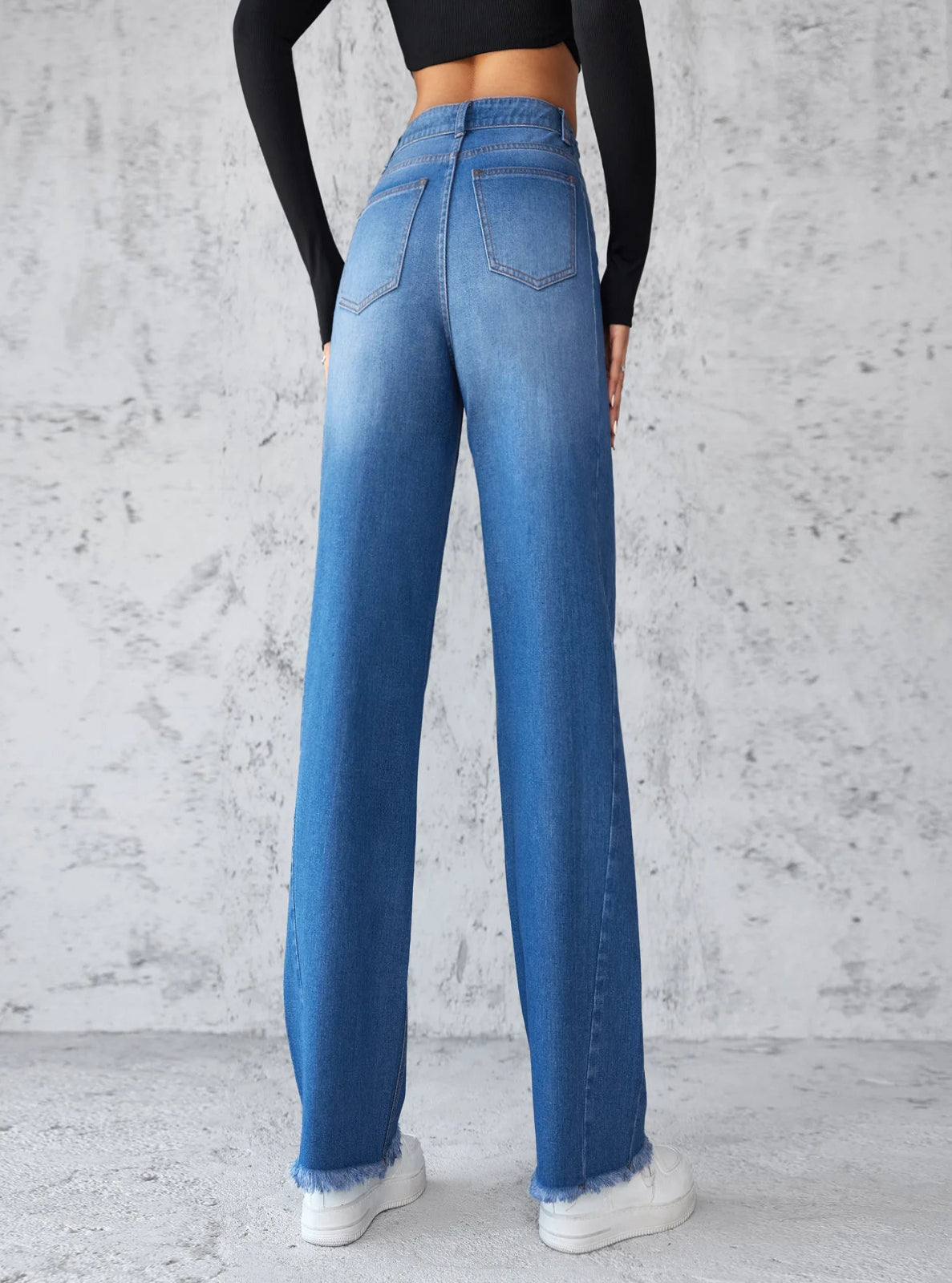 Ultra High Rise Wide Leg Jeans