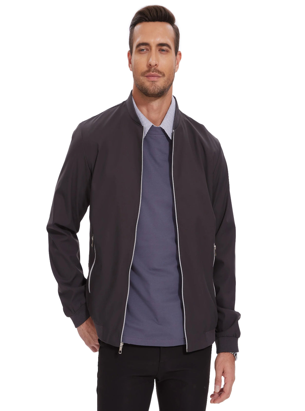 Regular-fit Lightweight Bomber Jacket