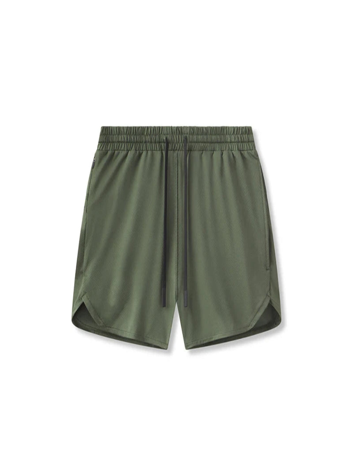 Green shorts on a white background