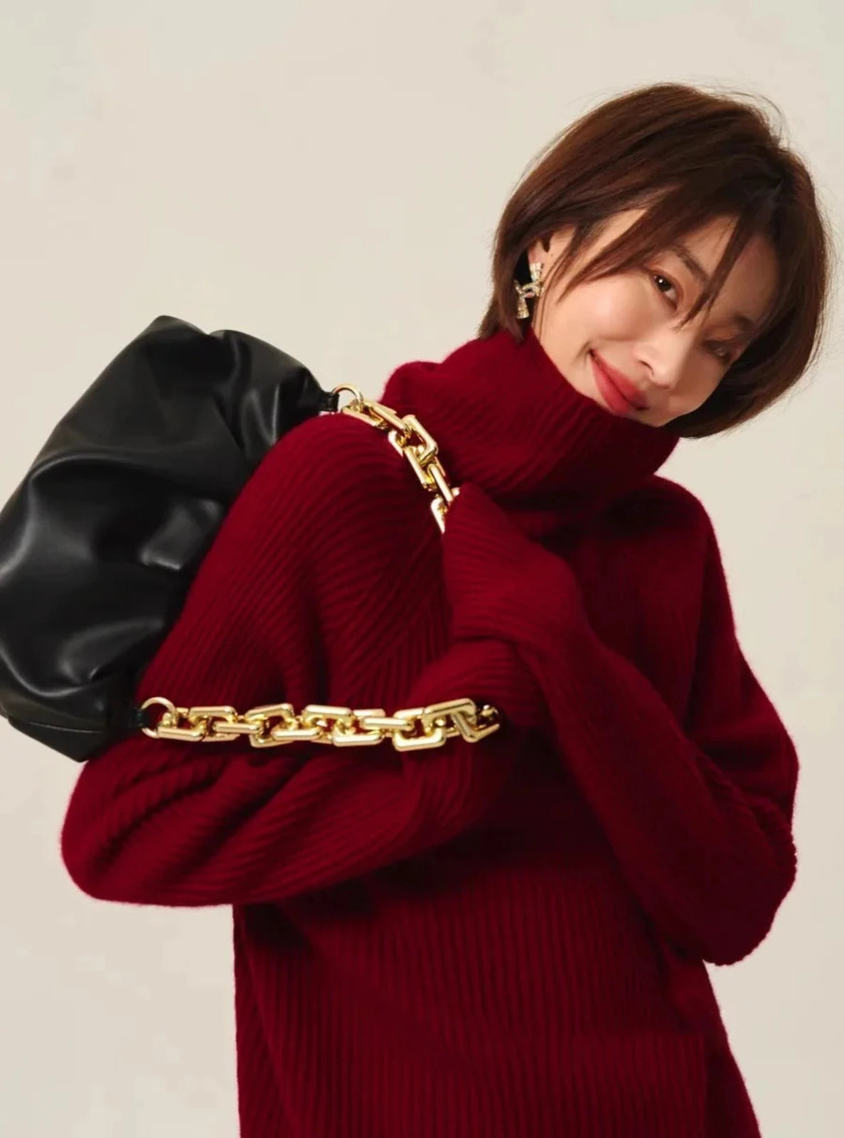 Fine-knit Cashmere Turtleneck