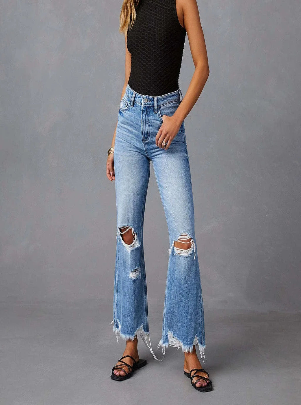 Cropped Flare Jeans