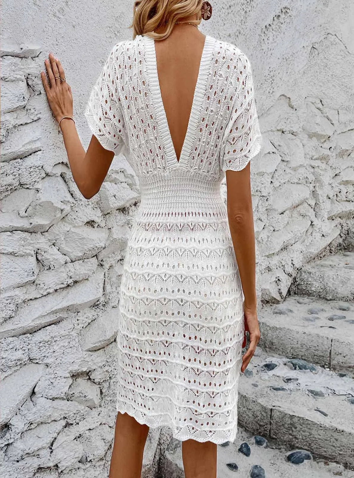 Crochet-look Beach Dress
