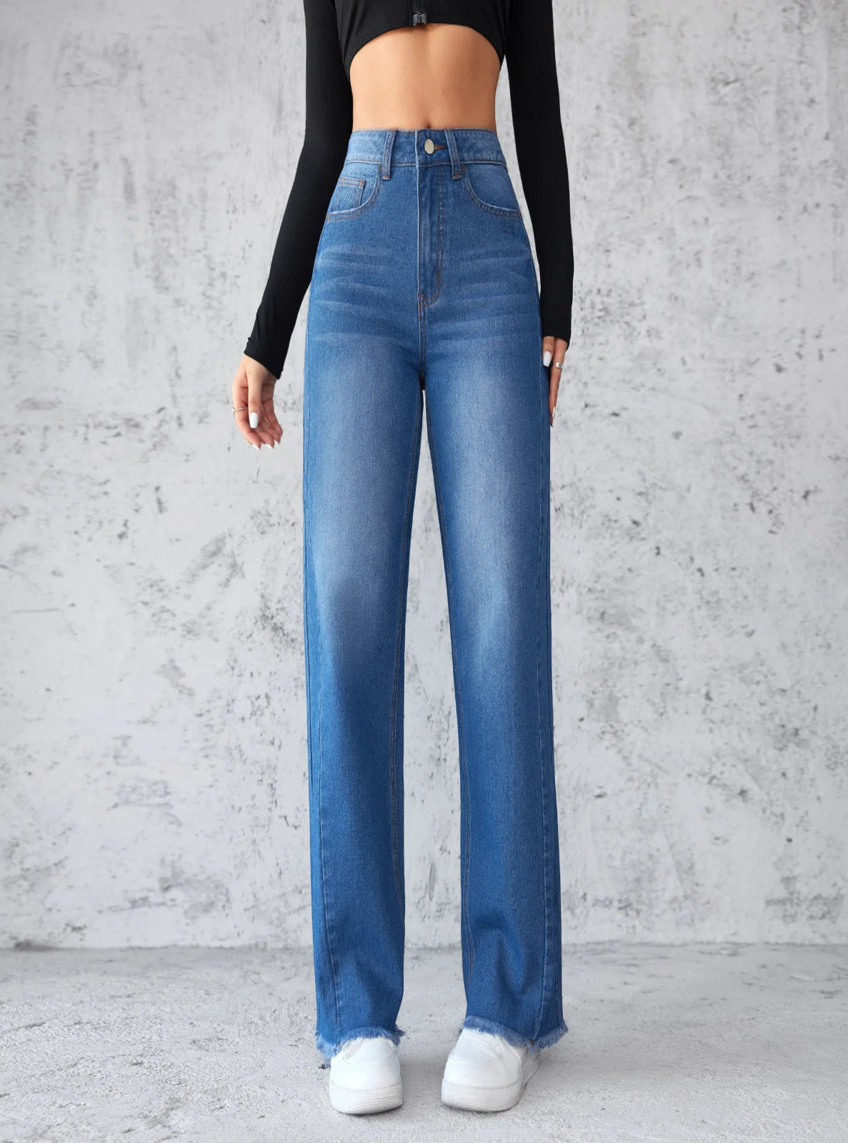 Ultra High Rise Wide Leg Jeans