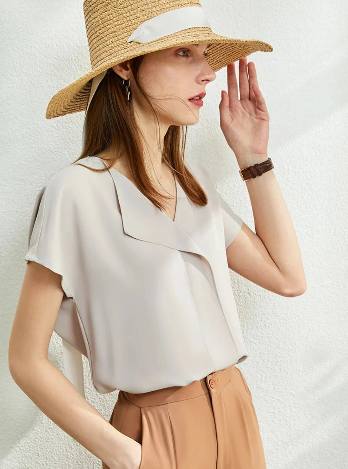 V-neck Blouse