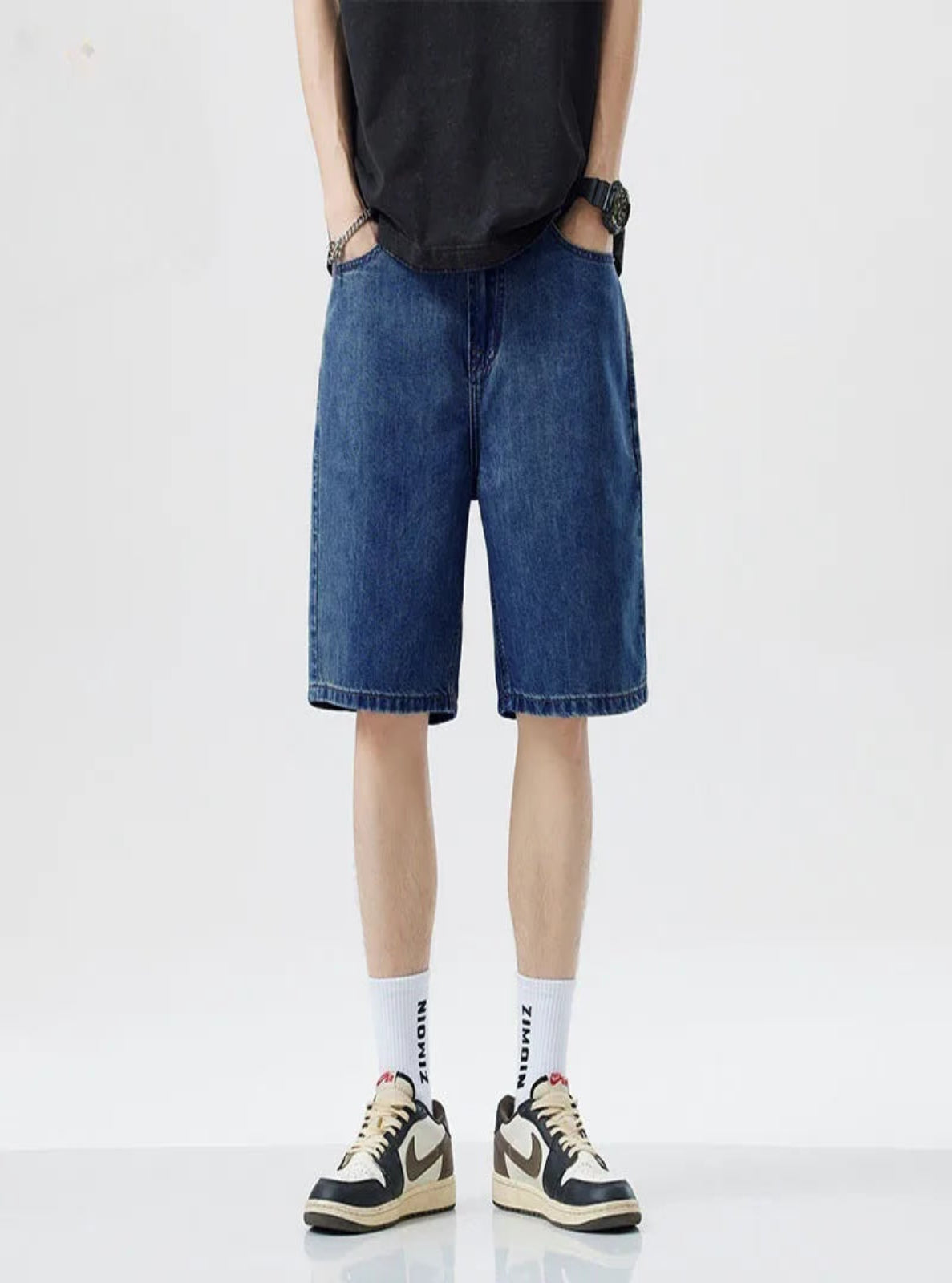 Relaxed Fit Denim Shorts