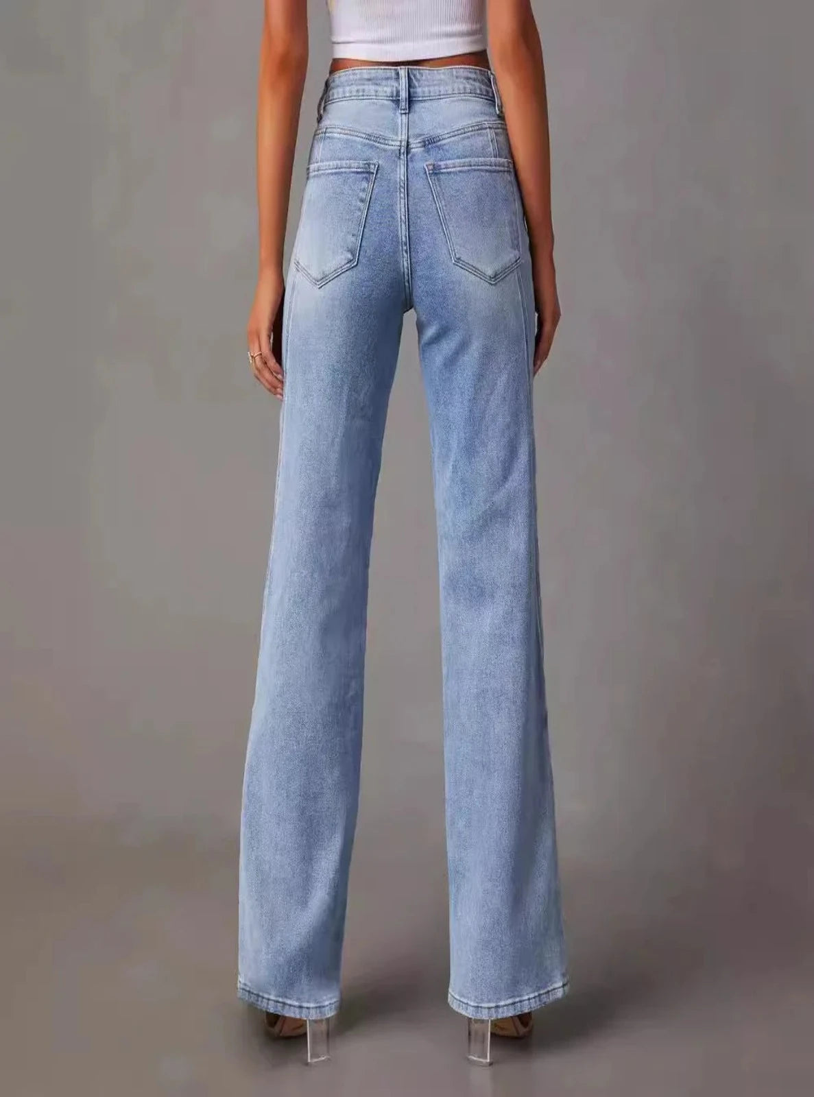 High Rise Wide Leg Jean