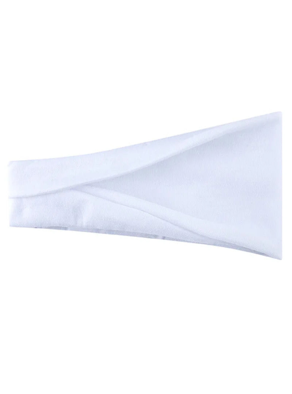 White headband on a white background