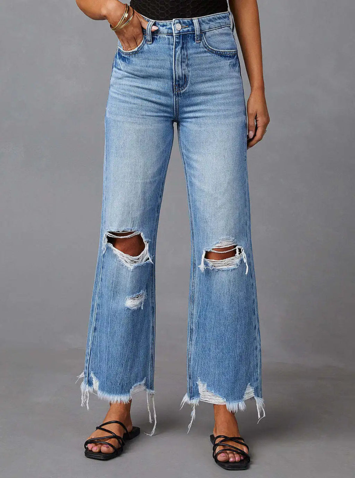 Cropped Flare Jeans