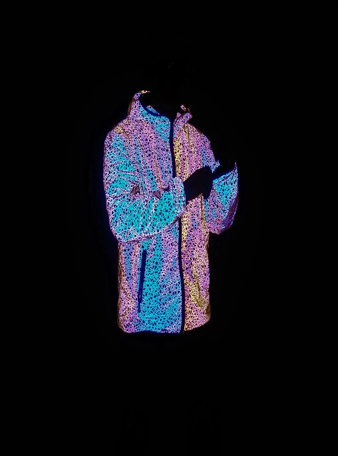 Reflective Hooded Windbreaker Jacket