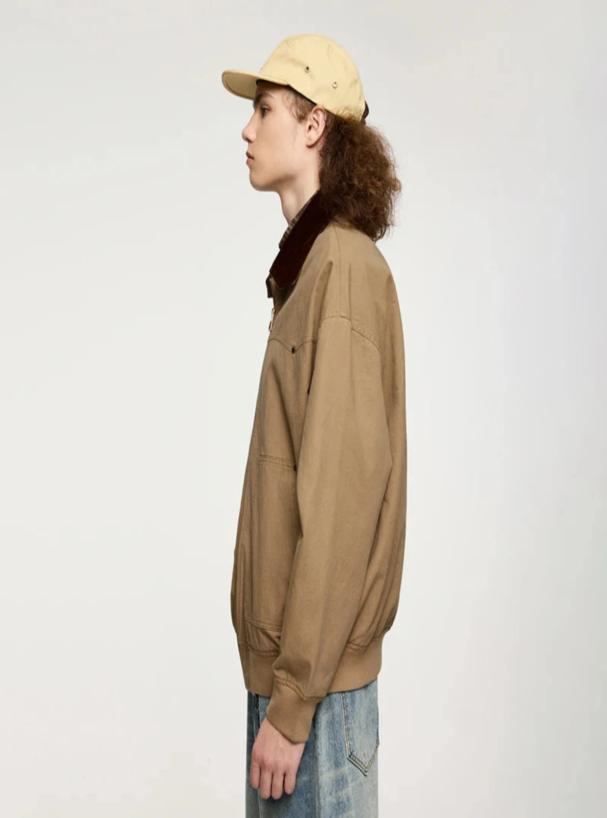 Regular Fit Corduroy Jacket With Collar