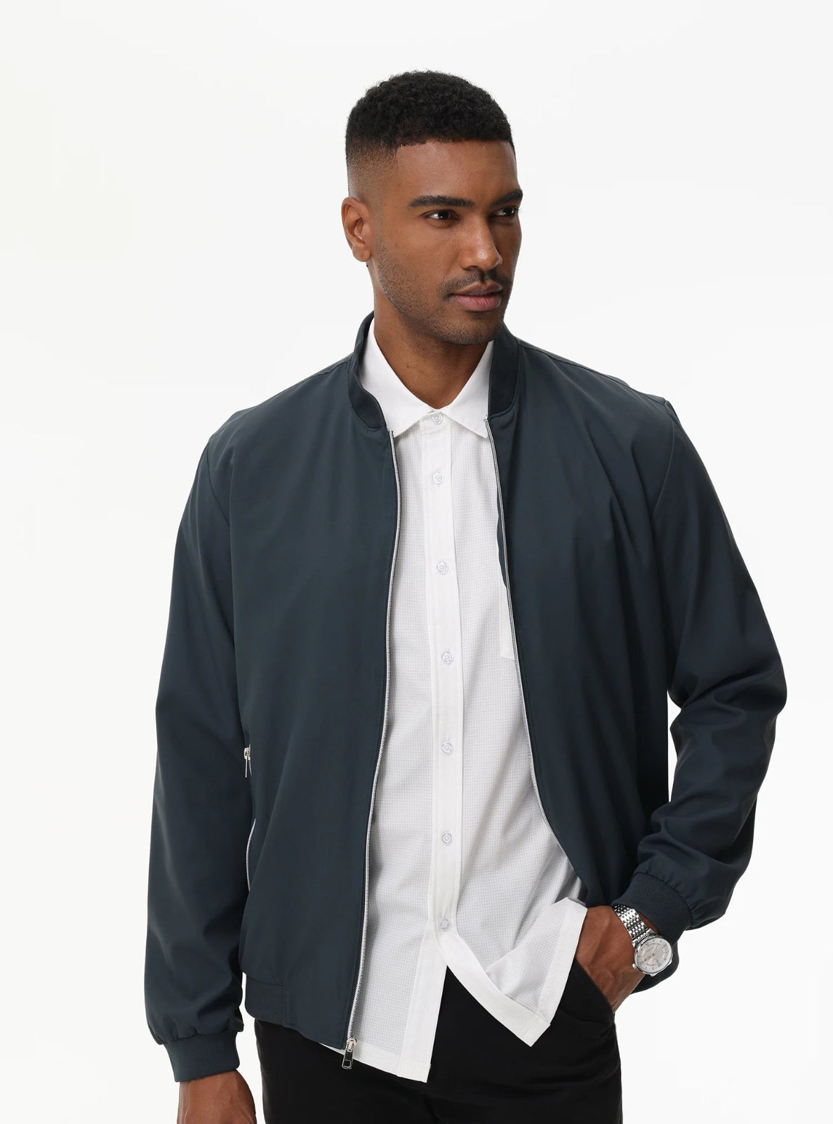 Regular-fit Lightweight Bomber Jacket