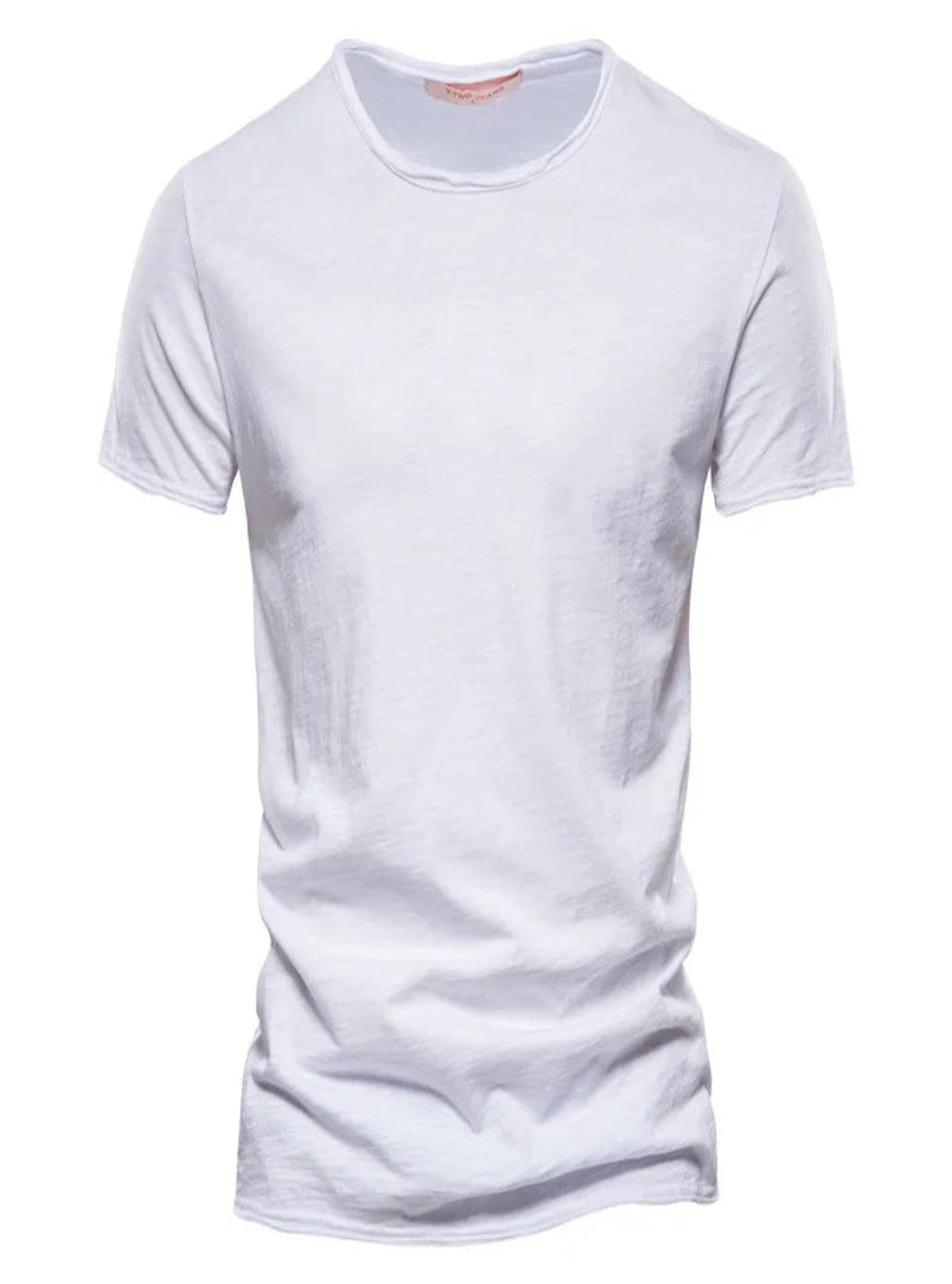 White t-shirt on a white background