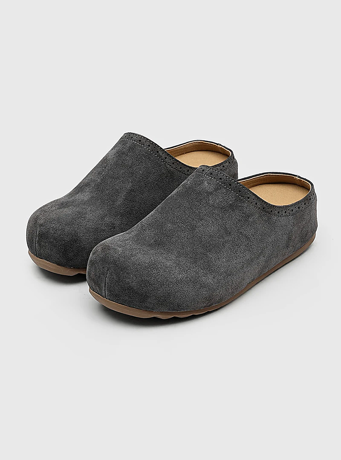 Suede Slip-On Clogs