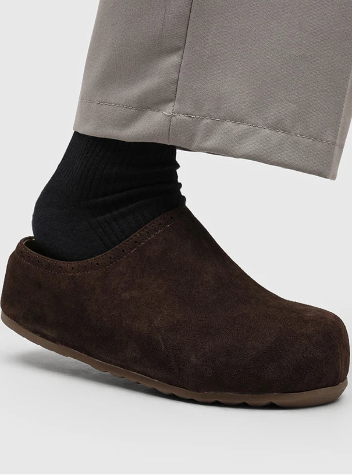 Suede Slip-On Clogs